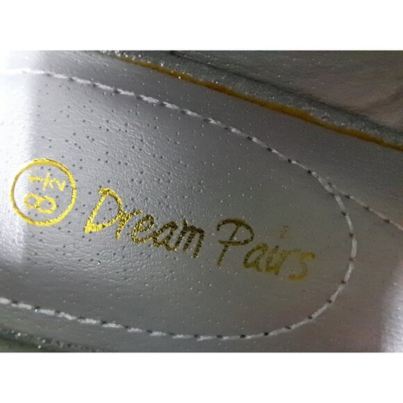 Dream Pairs Silver Glitter Pointed Toe Slip On Ballet Flats Dress Shoes 8.5 - Picture 5 of 6